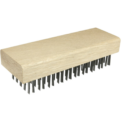 Butcher Block Brush, Flat Wire Fill, 1-1/4″ Trim Length - Makers Industrial Supply