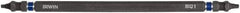 Irwin - #1 x #1" Square Size D/E Square Recess Screwdriver Bit - 1/4" Hex Drive, 6" OAL - Makers Industrial Supply