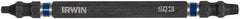 Irwin - #2 x #3" Square Size D/E Square Recess Screwdriver Bit - 1/4" Hex Drive, 4" OAL - Makers Industrial Supply