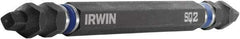 Irwin - #2 x #2" Square Size D/E Square Recess Screwdriver Bit - 1/4" Hex Drive, 4" OAL - Makers Industrial Supply