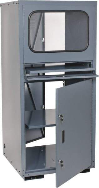 Value Collection - 30 Inch Wide x 66.2969 Inch High x 30 Inch Deep Computer Cabinet - Front and Rear Access with Locking Doors - Makers Industrial Supply