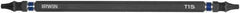 Irwin - T15 x T15 D/E Torx Screwdriver Bit - 1/4" Hex Drive, 6" OAL - Makers Industrial Supply