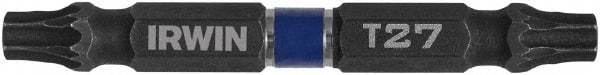 Irwin - T27 x T27 Torx Bit - 1/4" Hex Drive, 2-3/8" OAL - Makers Industrial Supply