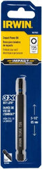 Irwin - T25 Torx Bit - 1/4" Hex Drive, 3-1/2" OAL - Makers Industrial Supply