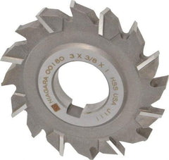 Keo - 3" Diam x 3/8" Width of Cut, 16 Teeth, High Speed Steel Side Milling Cutter - Staggered Teeth, Uncoated - Makers Industrial Supply