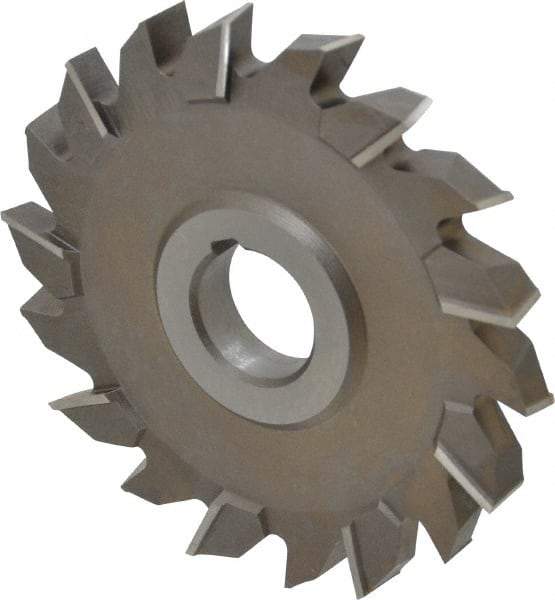 Keo - 4-1/2" Diam x 1/2" Width of Cut, 18 Teeth, High Speed Steel Side Milling Cutter - Staggered Teeth, Uncoated - Makers Industrial Supply