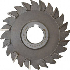 Keo - 5" Diam x 1/2" Width of Cut, 24 Teeth, High Speed Steel Side Milling Cutter - Staggered Teeth, Uncoated - Makers Industrial Supply