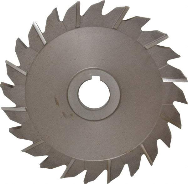 Keo - 6" Diam x 5/16" Width of Cut, 24 Teeth, High Speed Steel Side Milling Cutter - Staggered Teeth, Uncoated - Makers Industrial Supply