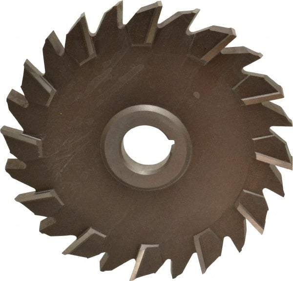 Keo - 6" Diam x 1/2" Width of Cut, 24 Teeth, High Speed Steel Side Milling Cutter - Staggered Teeth, Uncoated - Makers Industrial Supply