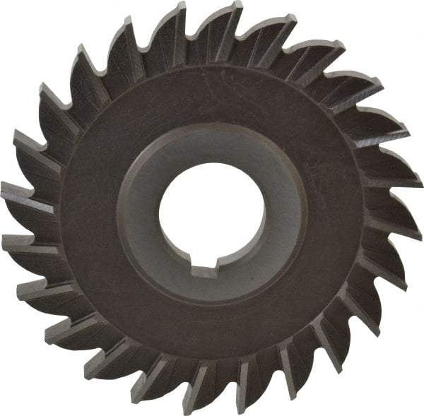 Keo - 4" Diam x 3/8" Width of Cut, 24 Teeth, High Speed Steel Side Milling Cutter - Straight Teeth, Uncoated - Makers Industrial Supply