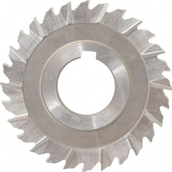 Keo - 3" Blade Diam x 3/16" Blade Thickness, 1" Hole, 28 Teeth, High Speed Steel Side Chip Saw - Staggered Tooth, Arbor Connection, Right Hand Cut, Uncoated - Makers Industrial Supply