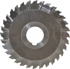 Keo - 4" Blade Diam x 1/8" Blade Thickness, 1" Hole, 32 Teeth, High Speed Steel Side Chip Saw - Staggered Tooth, Arbor Connection, Right Hand Cut, Uncoated - Makers Industrial Supply