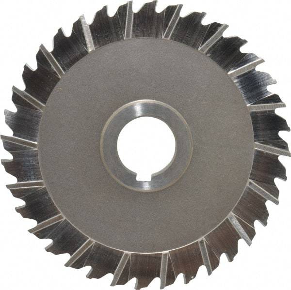 Keo - 5" Blade Diam x 3/16" Blade Thickness, 1" Hole, 36 Teeth, High Speed Steel Side Chip Saw - Staggered Tooth, Arbor Connection, Right Hand Cut, Uncoated - Makers Industrial Supply