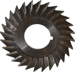 Keo - 2-1/2" Blade Diam x 1/16" Blade Thickness, 7/8" Hole, 28 Teeth, High Speed Steel Side Chip Saw - Straight Tooth, Arbor Connection, Right Hand Cut, Uncoated, with Keyway - Makers Industrial Supply