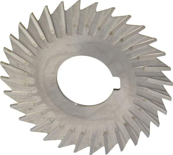 Keo - 3" Blade Diam x 1/16" Blade Thickness, 1" Hole, 32 Teeth, High Speed Steel Side Chip Saw - Straight Tooth, Arbor Connection, Right Hand Cut, Uncoated, with Keyway - Makers Industrial Supply