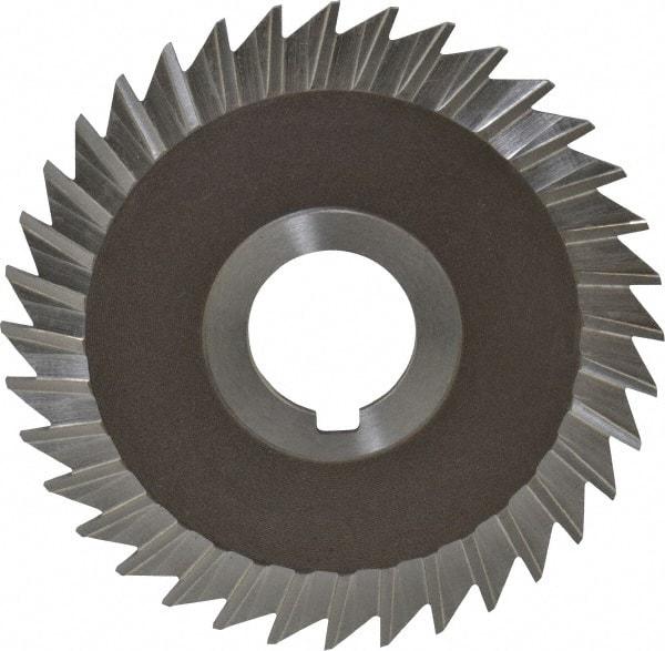 Keo - 4" Blade Diam x 3/32" Blade Thickness, 1" Hole, 36 Teeth, High Speed Steel Side Chip Saw - Straight Tooth, Arbor Connection, Right Hand Cut, Uncoated, with Keyway - Makers Industrial Supply