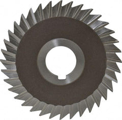 Keo - 4" Blade Diam x 3/32" Blade Thickness, 1" Hole, 36 Teeth, High Speed Steel Side Chip Saw - Straight Tooth, Arbor Connection, Right Hand Cut, Uncoated, with Keyway - Makers Industrial Supply