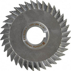 Keo - 4" Blade Diam x 5/32" Blade Thickness, 1" Hole, 36 Teeth, High Speed Steel Side Chip Saw - Straight Tooth, Arbor Connection, Right Hand Cut, Uncoated, with Keyway - Makers Industrial Supply