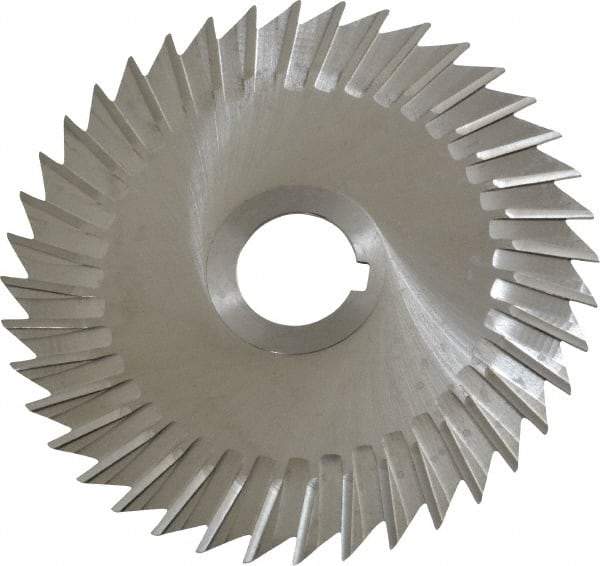 Keo - 5" Blade Diam x 1/16" Blade Thickness, 1" Hole, 40 Teeth, High Speed Steel Side Chip Saw - Straight Tooth, Arbor Connection, Right Hand Cut, Uncoated, with Keyway - Makers Industrial Supply