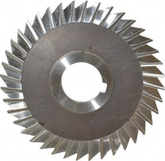 Keo - 5" Blade Diam x 1/8" Blade Thickness, 1-1/4" Hole, 40 Teeth, High Speed Steel Side Chip Saw - Straight Tooth, Arbor Connection, Right Hand Cut, Uncoated, with Keyway - Makers Industrial Supply