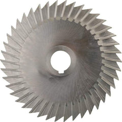 Keo - 6" Blade Diam x 1/16" Blade Thickness, 1" Hole, 42 Teeth, High Speed Steel Side Chip Saw - Straight Tooth, Arbor Connection, Right Hand Cut, Uncoated, with Keyway - Makers Industrial Supply