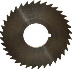 Keo - 2-1/2" Diam x 1/16" Blade Thickness x 7/8" Arbor Hole Diam, 36 Tooth Slitting and Slotting Saw - Arbor Connection, Right Hand, Uncoated, High Speed Steel, 10° Rake, Concave Ground - Makers Industrial Supply