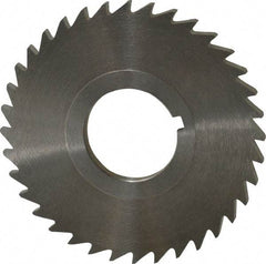 Keo - 2-1/2" Diam x 1/8" Blade Thickness x 7/8" Arbor Hole Diam, 36 Tooth Slitting and Slotting Saw - Arbor Connection, Right Hand, Uncoated, High Speed Steel, 10° Rake, Concave Ground - Makers Industrial Supply