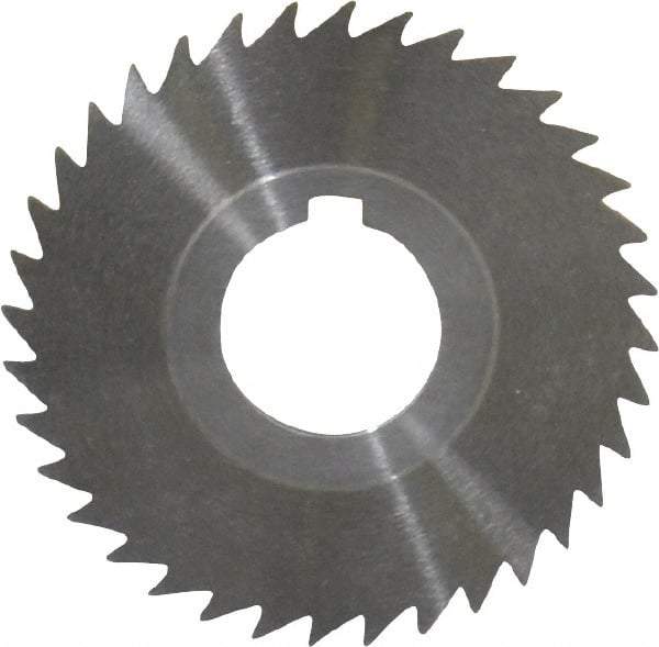 Keo - 3" Diam x 3/64" Blade Thickness x 1" Arbor Hole Diam, 36 Tooth Slitting and Slotting Saw - Arbor Connection, Right Hand, Uncoated, High Speed Steel, 10° Rake, Concave Ground - Makers Industrial Supply