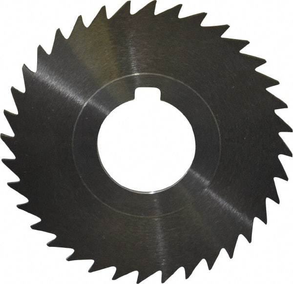 Keo - 3" Diam x 1/16" Blade Thickness x 1" Arbor Hole Diam, 36 Tooth Slitting and Slotting Saw - Arbor Connection, Right Hand, Uncoated, High Speed Steel, 10° Rake, Concave Ground - Makers Industrial Supply