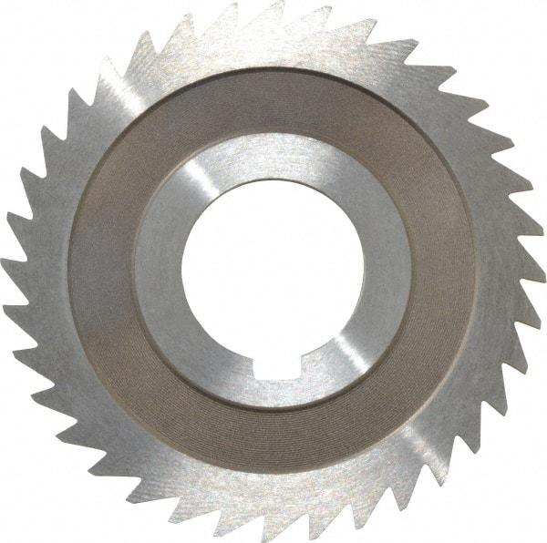 Keo - 3" Diam x 3/32" Blade Thickness x 1" Arbor Hole Diam, 36 Tooth Slitting and Slotting Saw - Arbor Connection, Right Hand, Uncoated, High Speed Steel, 10° Rake, Concave Ground - Makers Industrial Supply