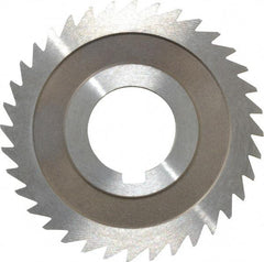 Keo - 3" Diam x 3/32" Blade Thickness x 1" Arbor Hole Diam, 36 Tooth Slitting and Slotting Saw - Arbor Connection, Right Hand, Uncoated, High Speed Steel, 10° Rake, Concave Ground - Makers Industrial Supply