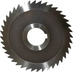 Keo - 4" Diam x 3/32" Blade Thickness x 1" Arbor Hole Diam, 40 Tooth Slitting and Slotting Saw - Arbor Connection, Right Hand, Uncoated, High Speed Steel, Concave Ground, Contains Keyway - Makers Industrial Supply