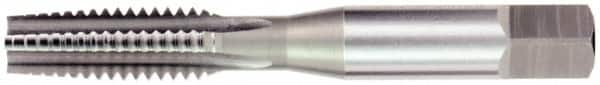 OSG - M24x3.00 Metric Coarse 6H 4 Flute Bright Finish High Speed Steel Straight Flute Standard Hand Tap - Plug, Right Hand Thread, 4-29/32" OAL, 2-7/32" Thread Length, D8 Limit, Oversize - Exact Industrial Supply