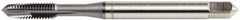 OSG - M6x1.00 Metric Coarse 2 Flute D5 Oxide Finish High Speed Steel Spiral Point Extension Tap - Plug Chamfer, 4" OAL, 1" Thread Length, 6H Class of Fit, Series 11118 - Exact Industrial Supply