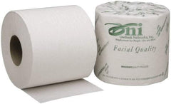 Ability One - 4" Sheet Width, Standard Roll Toilet Tissue - 550 Sheets per Roll, 2 Ply, White, Recycled Fiber - Makers Industrial Supply