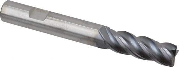 Kennametal - 1/2", 4 Flute, Solid Carbide, Corner Chamfer End Mill - 4" OAL, 1-1/2" LOC - Makers Industrial Supply