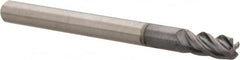 Kennametal - 1/8", 4 Flute, Solid Carbide, Corner Chamfer End Mill - 1-1/2" OAL, 1/4" LOC - Makers Industrial Supply