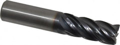 Kennametal - 3/4", 5 Flute, Solid Carbide, 0.03" Corner Radius End Mill - 4" OAL, 1-1/2" LOC - Makers Industrial Supply