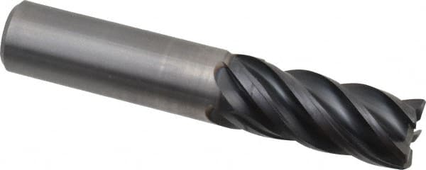 Kennametal - 5/8", 5 Flute, Solid Carbide, 0.03" Corner Radius End Mill - 3-1/2" OAL, 1-1/4" LOC - Makers Industrial Supply