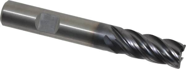 Kennametal - 12mm, 5 Flute, Solid Carbide, 0.75mm Corner Radius End Mill - 83mm OAL, 26mm LOC - Makers Industrial Supply