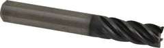 Kennametal - 10mm, 5 Flute, Solid Carbide, 0.5mm Corner Radius End Mill - 72mm OAL, 22mm LOC - Makers Industrial Supply