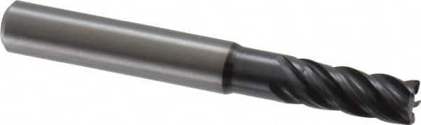 Kennametal - 7mm, 5 Flute, Solid Carbide, 0.4mm Corner Radius End Mill - 63mm OAL, 16mm LOC - Makers Industrial Supply