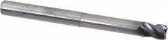 Kennametal - 3/8", 4 Flute, Solid Carbide, 0.03" Corner Radius End Mill - 4" OAL, 1/2" LOC, 2" Extended Reach - Makers Industrial Supply