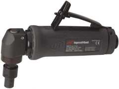 Ingersoll-Rand - 1/4" Collet, Angle Handle, Angle Air Die Grinder - 20,000 RPM, Dual Capable Exhaust, 25 CFM, 0.4 hp - Makers Industrial Supply