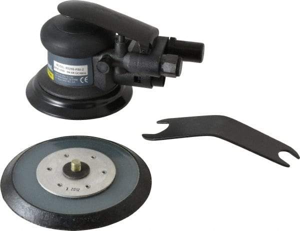 Ingersoll-Rand - 12,000 OPM, 15.8 CFM Air Consumption, Palm Air Orbital Sander - Round Pad, 1/4 NPT Inlet - Makers Industrial Supply