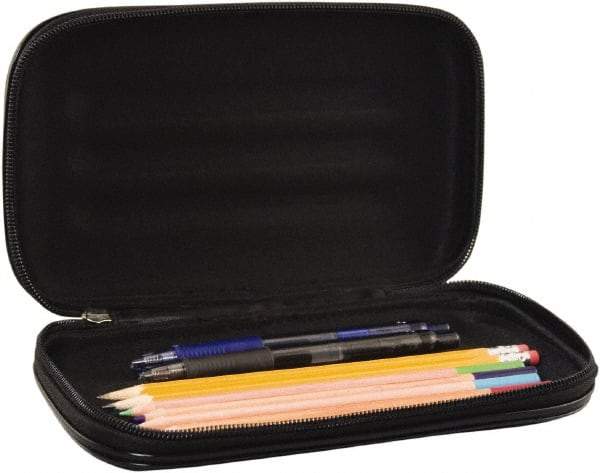 Innovative Storage Designs - 1 Compartment, 2 Inch Wide x 8-3/4 Inch Deep x 5-1/4 Inch High, Pencil Holder - Fabric, Black - Makers Industrial Supply