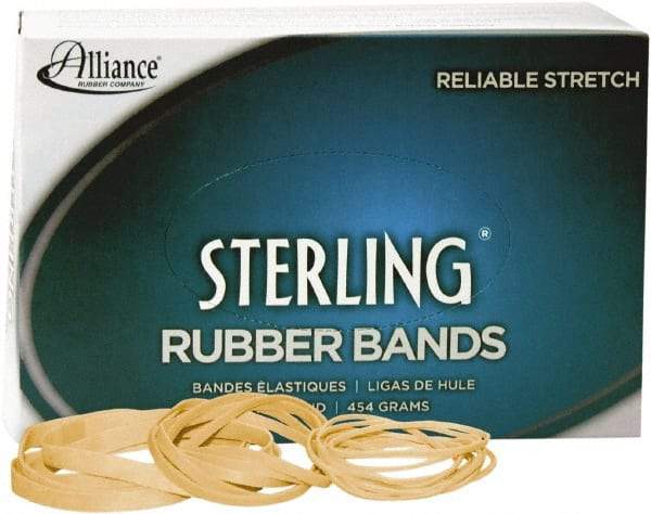 Alliance - 3-1/2" Circumference, 1/4" Wide, Light-Duty Band Rubber Band Strapping - 425 Pieces - Makers Industrial Supply