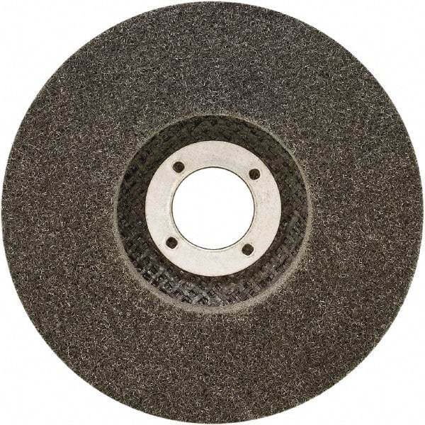 Brite Star - 4-1/2" Diam, 1-1/2" Face Width, Medium Grade, Silicon Carbide Deburring Wheel - Unitized, Hard Grade, 11,000 RPM - Makers Industrial Supply