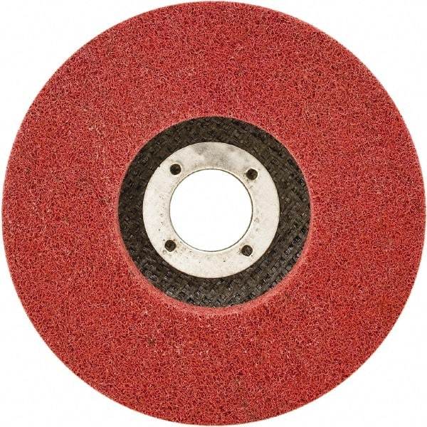 Brite Star - 4-1/2" Diam, 1-1/2" Face Width, 7/8" Center Hole, Super Fine Grade, Aluminum Oxide Deburring Wheel - Unitized, Soft Grade, 11,000 RPM - Makers Industrial Supply