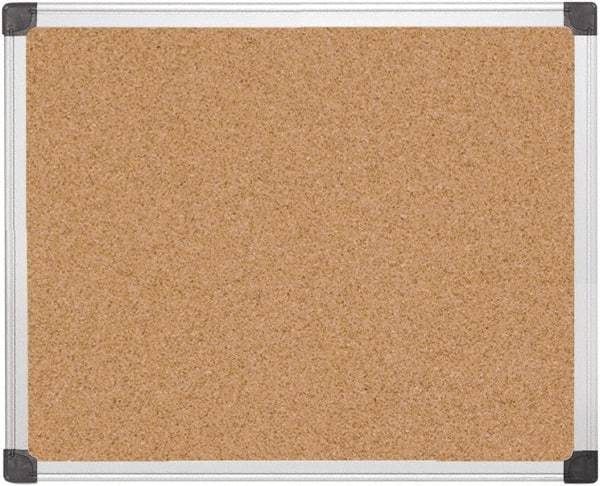 MasterVision - 24" Wide x 36" High Open Cork Bulletin Board - Natural (Color) - Makers Industrial Supply